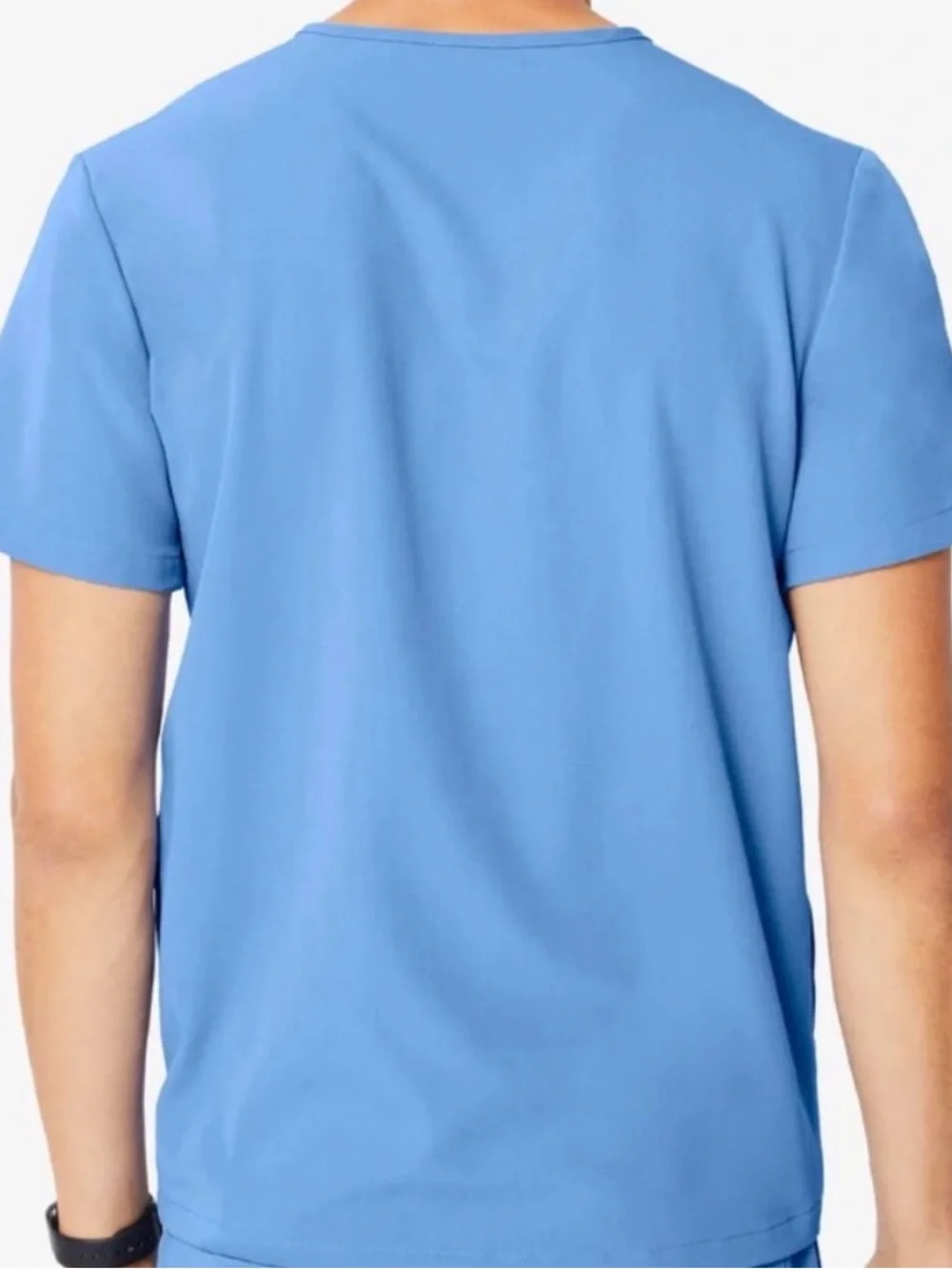 Figs Ceil Blue Chisec Three-Pocket Scrub Top style TM3000 Size Medium